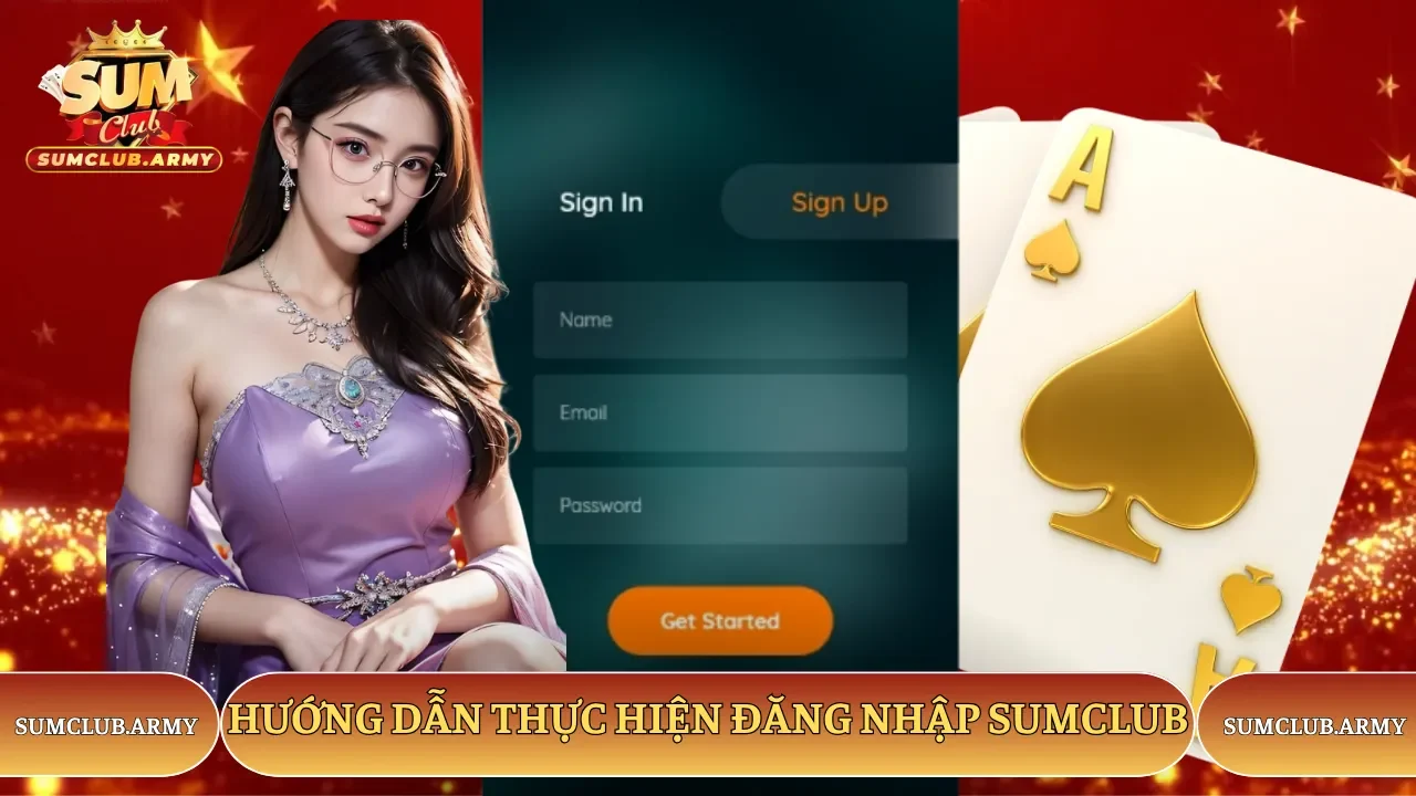 Thao tác thực hiện đăng nhập Sumclub dành cho newbie